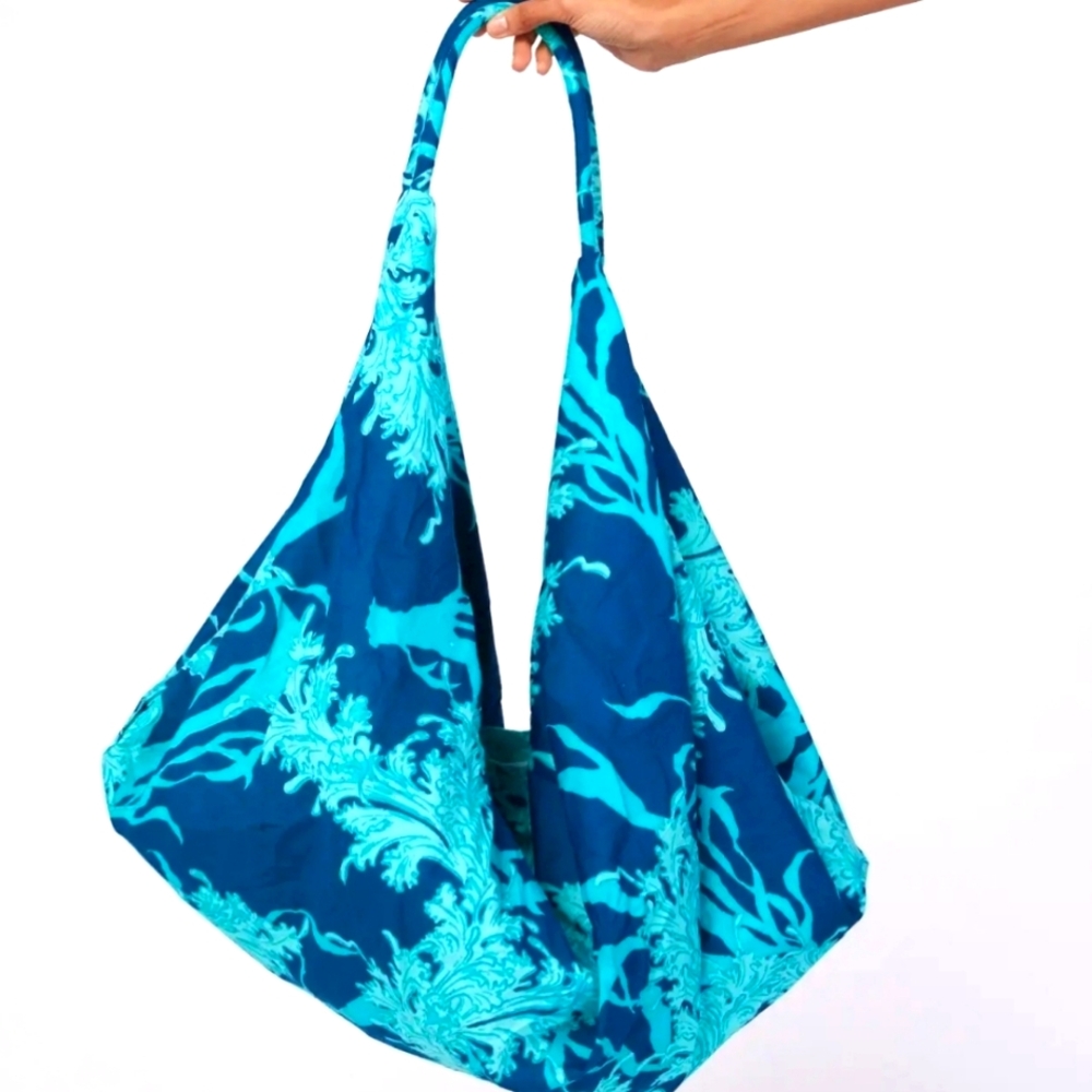 Blue Patterned Women's Bag